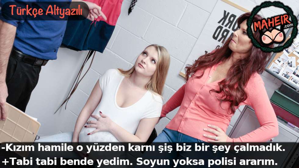 Dükkandan ürün çalarken yakalandılar hamile taklidi yaptılar